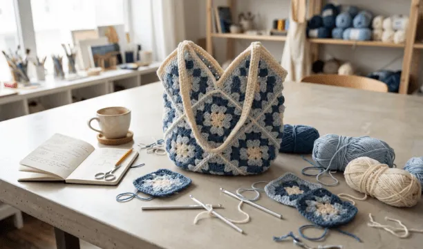 Bolsa na mesa